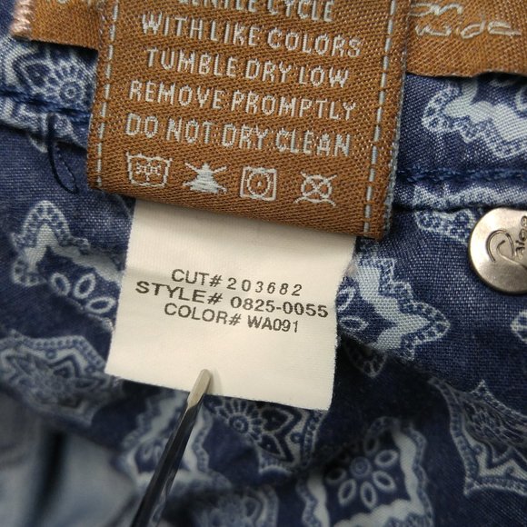 Paige Robertson Mid Rise Relaxed Crop Capri Jeans Women's 24 Stretch A887 - Picture 5 of 7